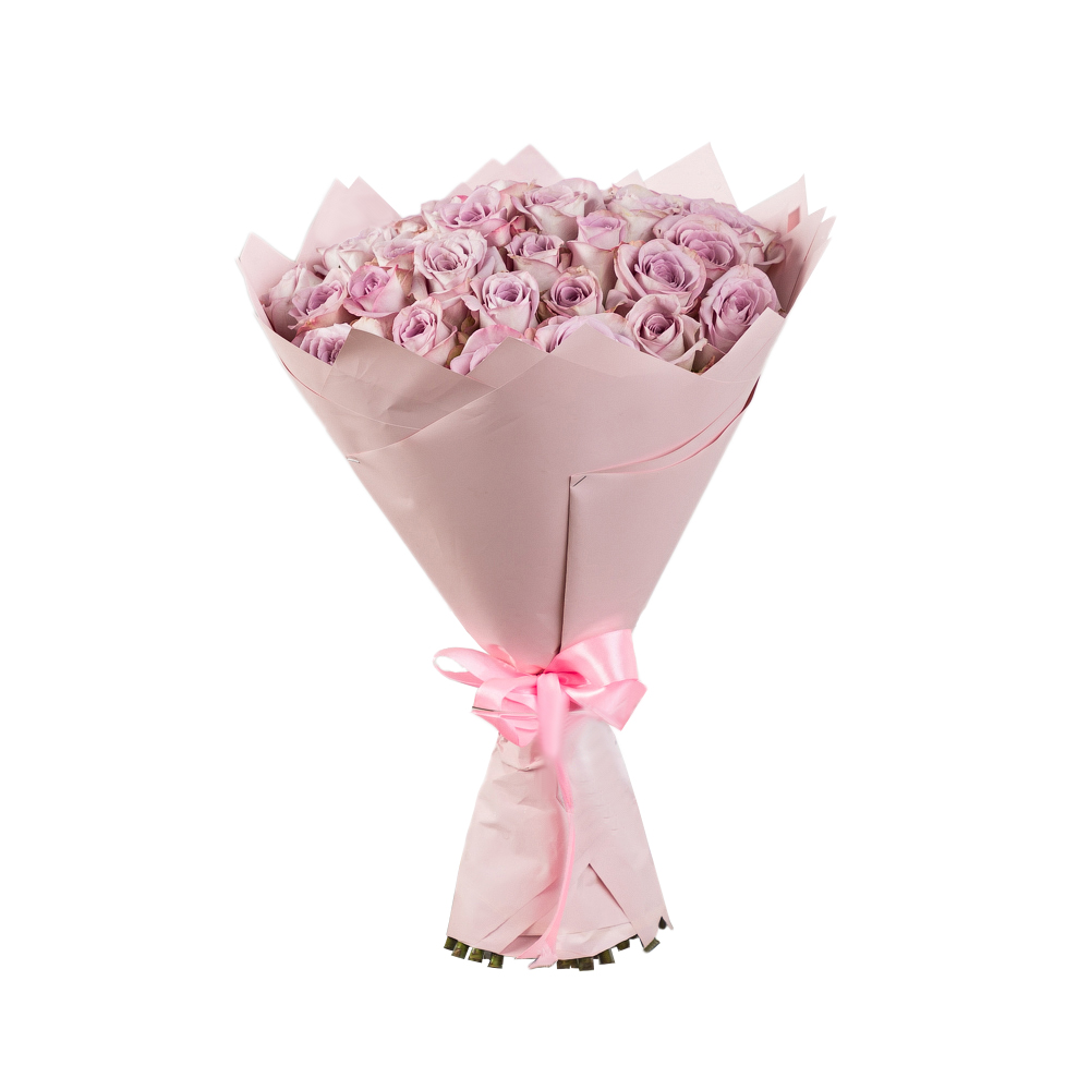 Букет из 35 сиреневых роз