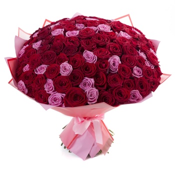 Букет из 101 розы Ягодный микс premium 60 см