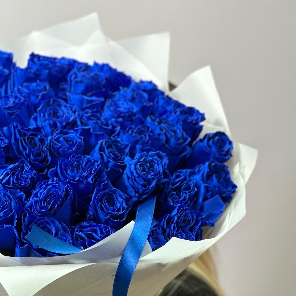 Букет из 45 синих роз Эквадор