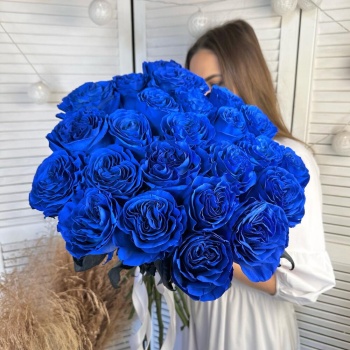 Букет из 23 синих роз Эквадор