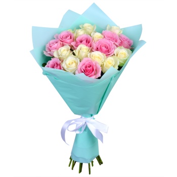 Букет из 19 роз микс 60 см