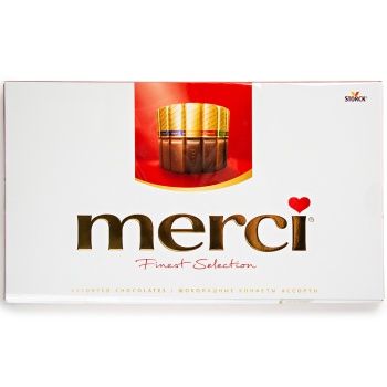Конфеты Merci шоколадные ассорти 400г
