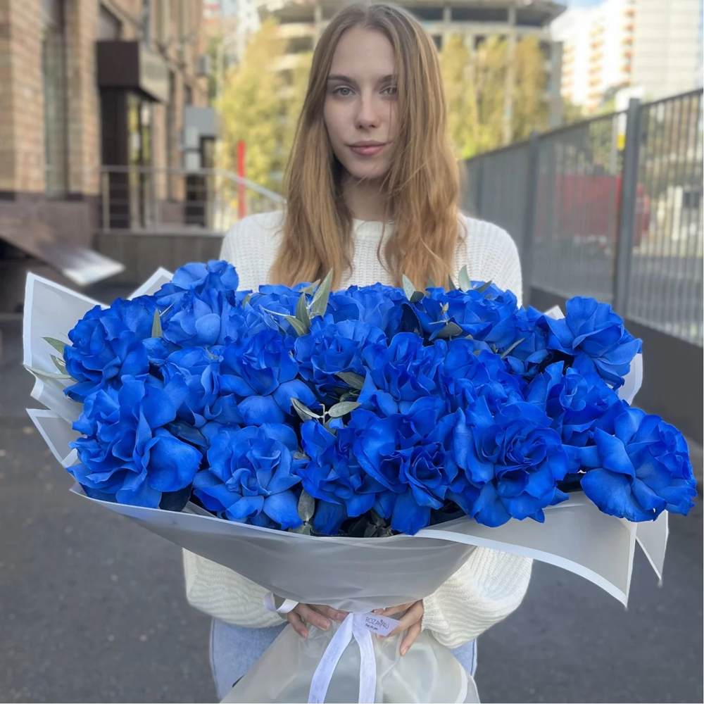 Французская синяя роза 25 шт.