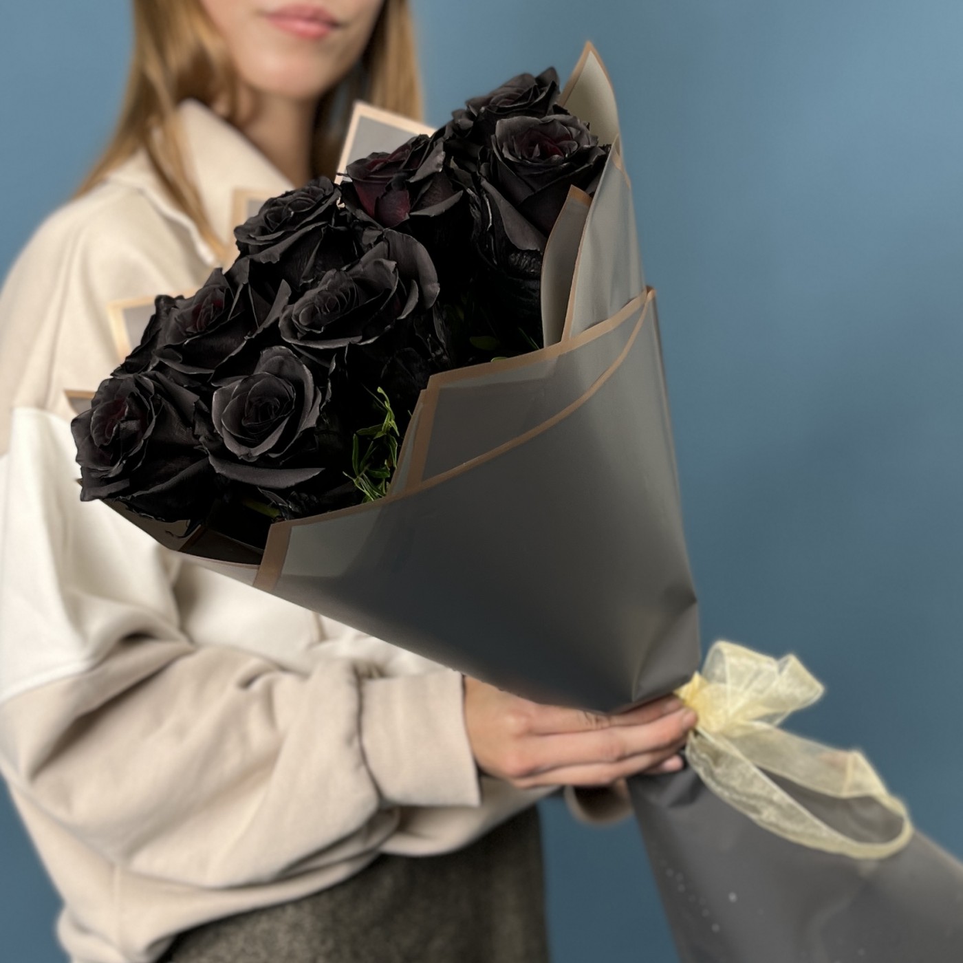 Букет из 11 чёрных роз Эквадор