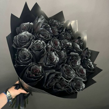 Букет из 23 чёрных роз Эквадор
