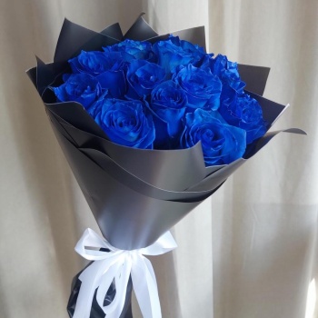 Букет из 13 синих роз Эквадор