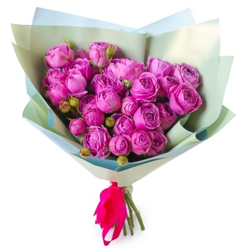 Букет из кустовой розы Мисти Бабблз 15 шт