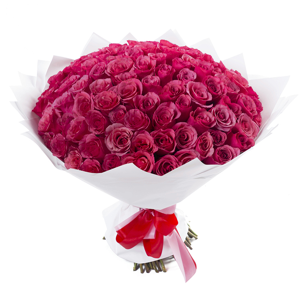 101 малиновая роза