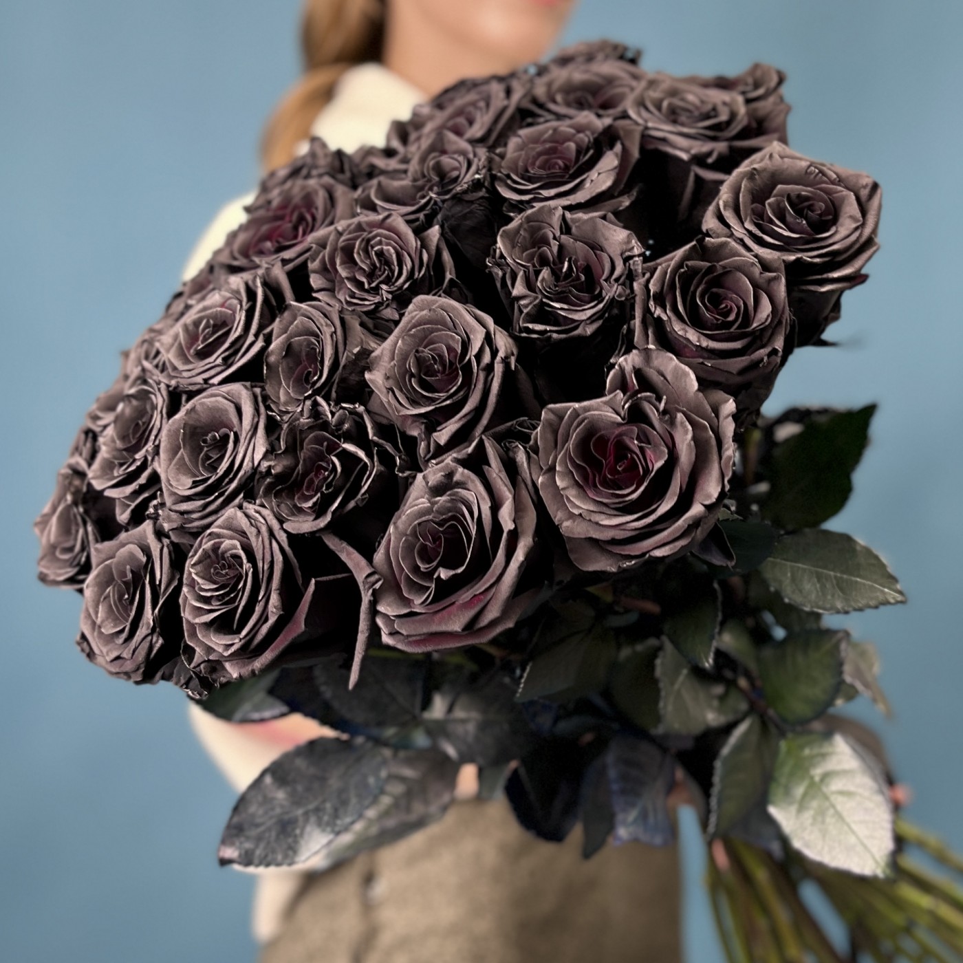 Букет из 35 черных роз Эквадор