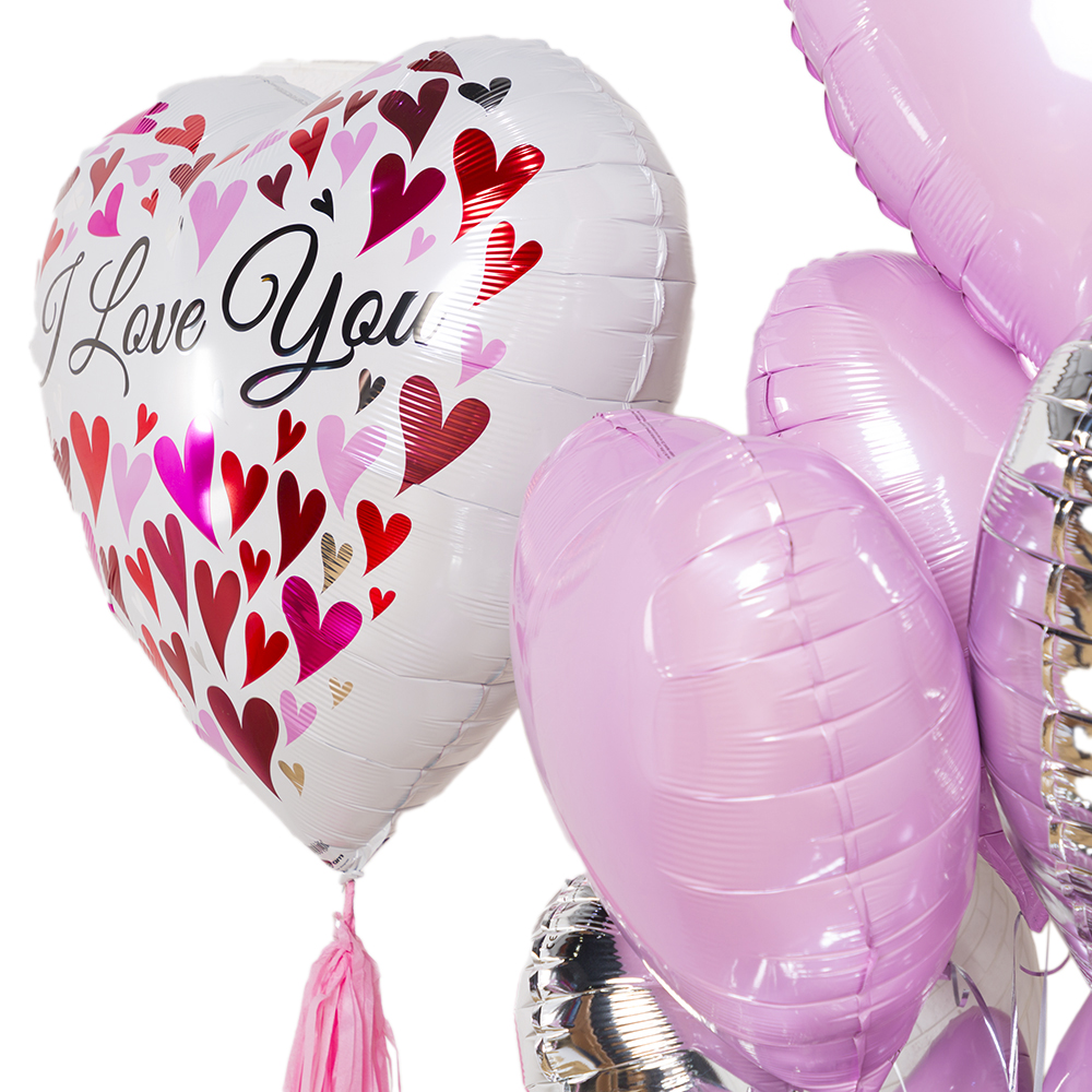 Композиция шаров Розовая нота